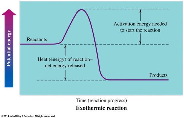 Graphical Representations of Exothermic Reactions Reaction