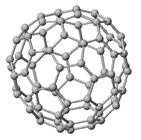 symmetrical large molecule Spherical cluster of 60 carbon