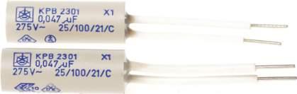Capacirs Type KPR23xx KPR23xx black black Class X - RC units ± 4 ±2 ±3 d ± two-pole ast two numbers in the type designation (xx = 00 4) indicate the type of terminals and connecrs.