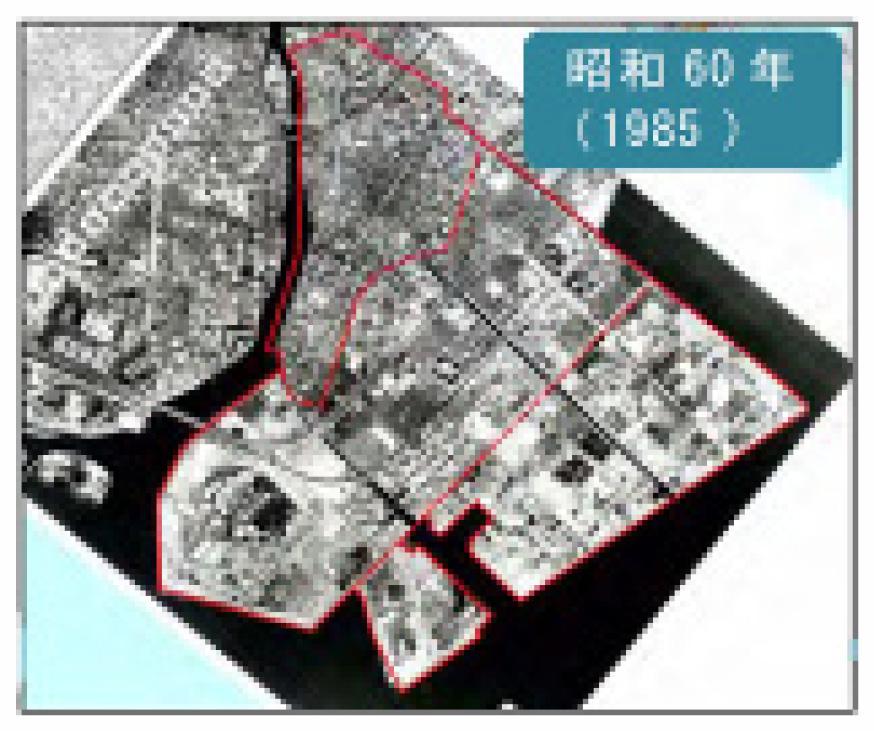 Figures 9 12 [4] are aerial photographs that show the status of the landfill in Urayasu