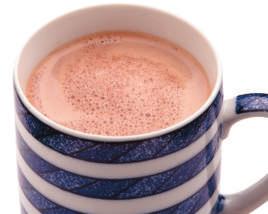 Instant hot chocolate A solution is a mixture in which one or more substances