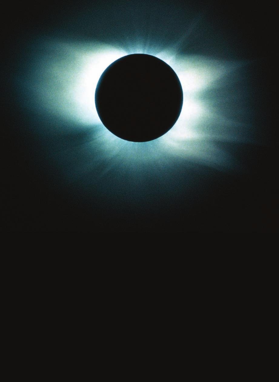 During a solar eclipse, the Moon blocks the Sun from view.