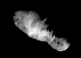 dust cloud around the nucleus, perhaps 100,000 km