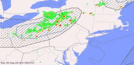 FORECAST GUIDANCE FOR 7/18/15 VERSUS 8/5/14 Afternoon Convection