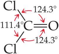 density on one side of the central atom than do single bonds.