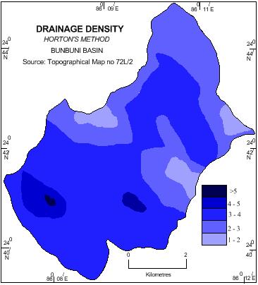 Fig: 3 Drainage Density map of the study area. 4.