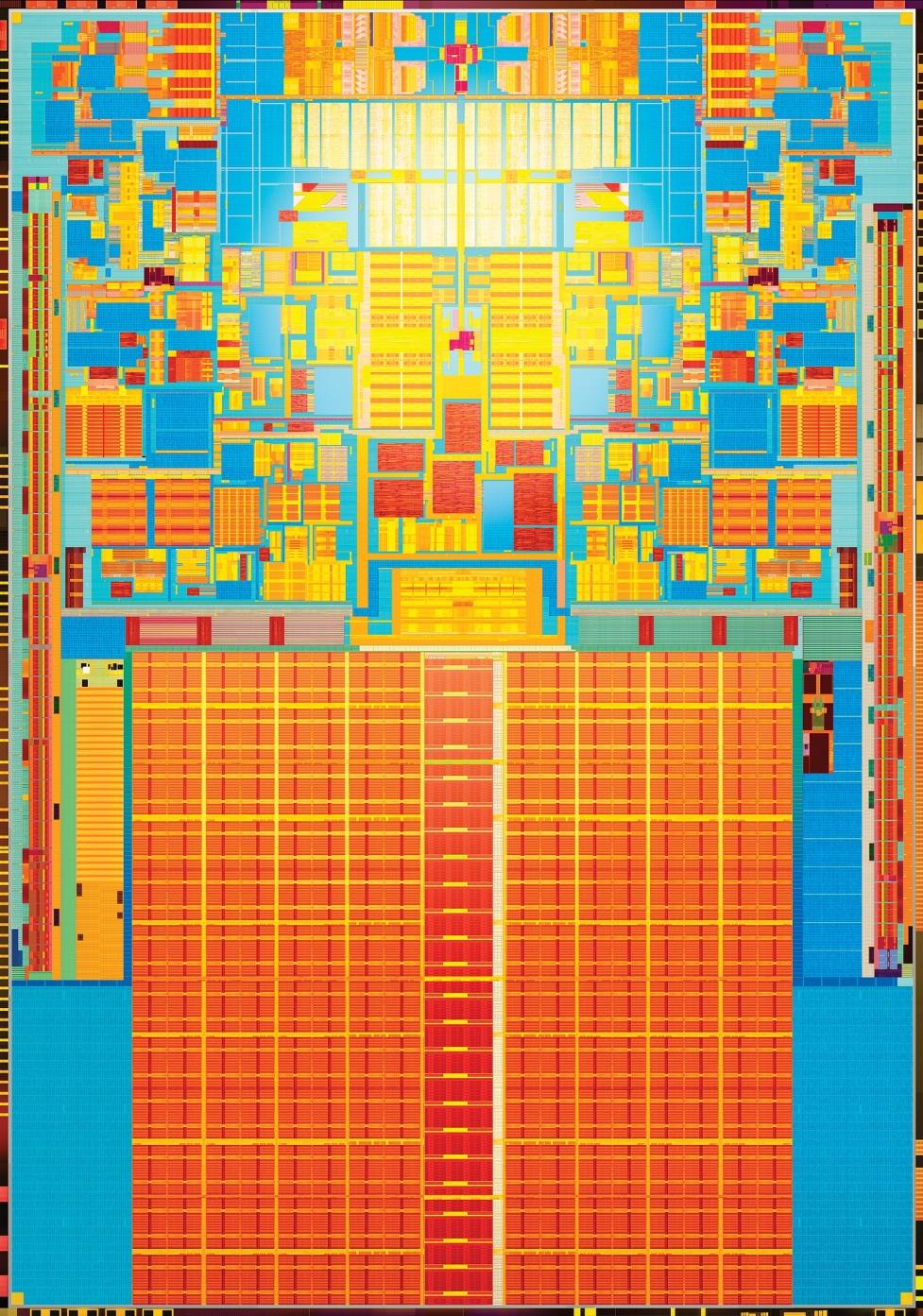 2008 Vintage Intel Microprocessor 45 nm (~200 atoms)