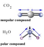 Properties of water (1) Water is a polar molecule as a whole because of the different
