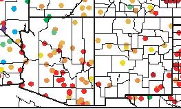 2. Recent Conditions: Precipitation (up to 1/14/4) Source: High Plains Regional Climate Center 2a. Water year '3-'4 (through 1/14) percent of average precipitation (interpolated). 2c.