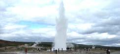 ecosystems. one of Iceland s most distinct features: the original hot water spout for which all other geysers are named.