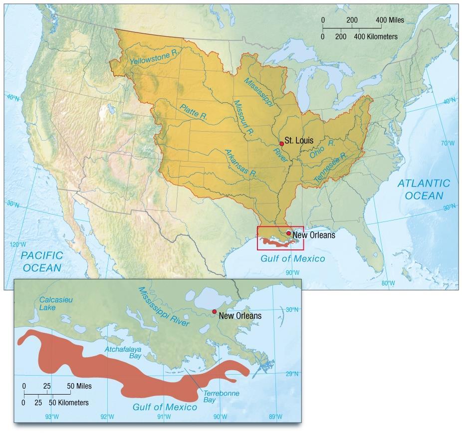 Gulf of Mexico Dead Zone Second largest in world 22,000 sq.