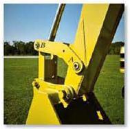 Two force member The bucket link AB on the back hoe is a typical example of a two-force member since it