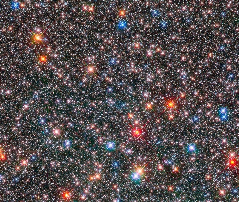 Many are old but bursts of new stars a few million years ago and maybe another burst in 200