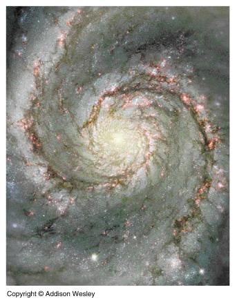 M 51 Spiral Structure The Galactic disk does not appear solid.