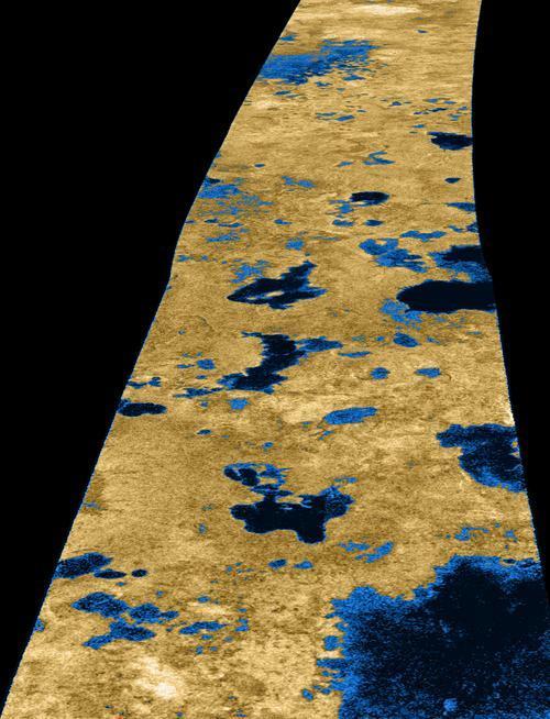 Lakes on Titan (radar maps) Titan s Liquid