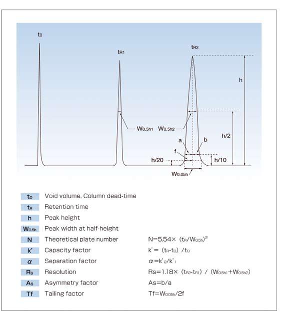 222 Miscellaneous HPLC Column Performance HPLC Column Performance Important factors used to evaluate column performance include column efficiency, capacity, separation characteristics of solutes,
