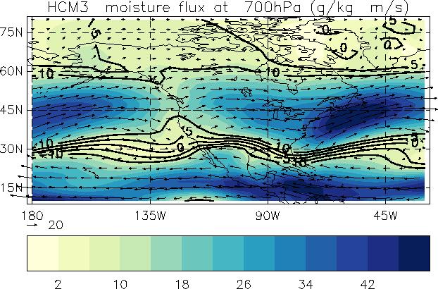 700 hpa advection of humidity Mean sea level