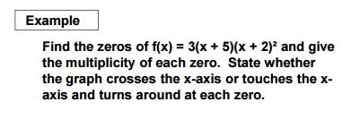 factor (x c) occurs exactly m times in the factorization of P then we say that c