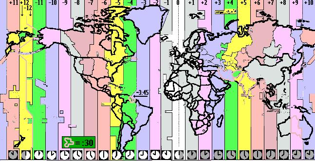 Longitude and Time n As you travel around the world to the east, you gain an hour in time for each zone you cross.
