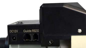 DO NOT plug your ST-4 guiding camera cable into this port as it may damage the mount or guide
