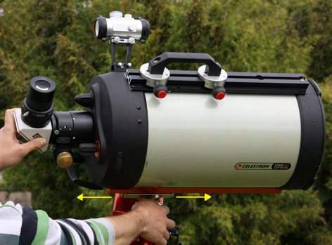 2. Telescope balancing To guarantee a precise mount tracking it is necessary to correctly balance the telescope in both the rotation axes.