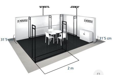 STANDS & RATES Type of stand FLOORSPACE ONLY Exclusively from 30 sq. m Price 119 /sq. m + VAT * FLOORSPACE + MODULAR STAND. Between 10 and 29.