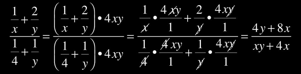 denominator by the least common multiple of the secondary denominators: Eample (b) Simplify We can