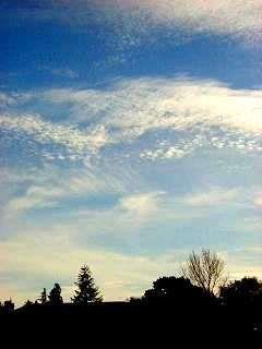Cirrocumulus Cirrocumulus clouds tend to be large groupings of white streaks that are sometimes seemingly neatly aligned. In most climates these mean fair weather for the near future.