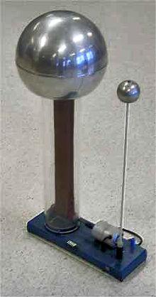 Van De Graaf Generator A simple Van de Graaff-generator consists of a belt of silk, or a similar flexible dielectric material, running over two metal pulleys, one of which is surrounded by a hollow