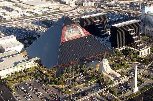 The Law of Cosines and Area Application: Las Vegas Luxury Each face of Luxor Hotel in Las Vegas is an isosceles triangle with a base of 646 feet and sides of length 576 feet; If the glass on the