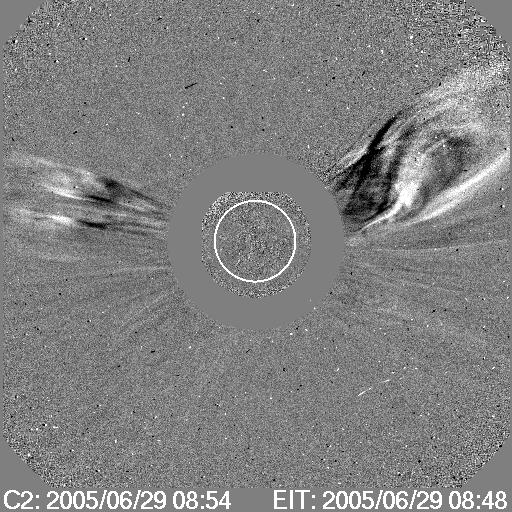 CME 2: 28th June 20:06 UT, PA = 97, AW = 68, V(?) 600 km/s Estimated arrival time @0.