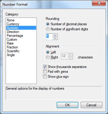 format window. Change the number of decimal places to 1.