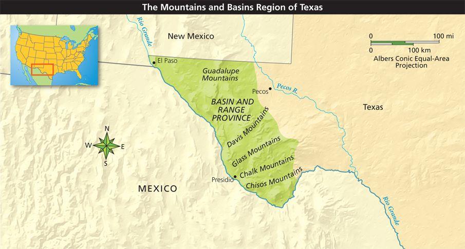 The Mountains and Basins Analyze Maps: How have the physical features of