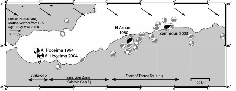 Regional Context Strike Slip Thrust Faulting Tectonics of transition zone between Al Hoceima