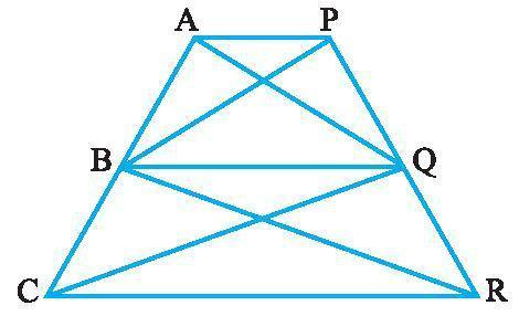 39. Diagonals AC and BD of a trapezium ABCD with AB DC intersect each other at O. Prove that ar (AOD) = ar (BOC). 40.