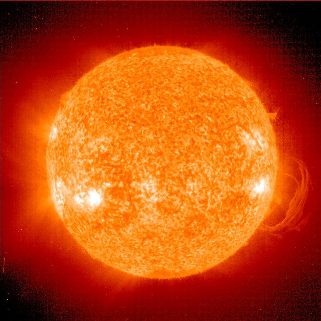 THE CHROMOSPHERE THE CORONA The outermost layer of the Sun s atmosphere.