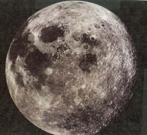 Lunar maria Large, dark areas Immense basins covered with basaltic lava flows Age of basalt is 3.8 to 3.