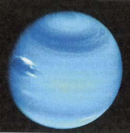 Neptune Similar in size and color to Uranus Low density (density = 1.