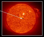 THE SUN S SIZE, HEAT, AND STRUCTURE The black dot