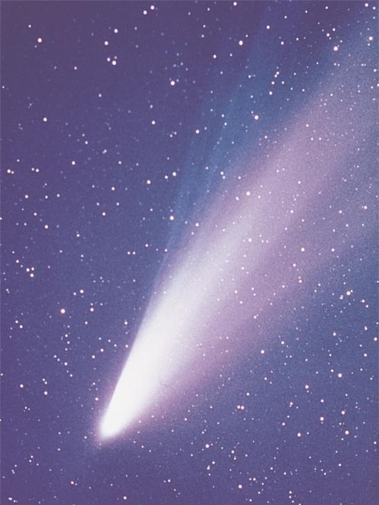 Comets Icy nucleus, which evaporates