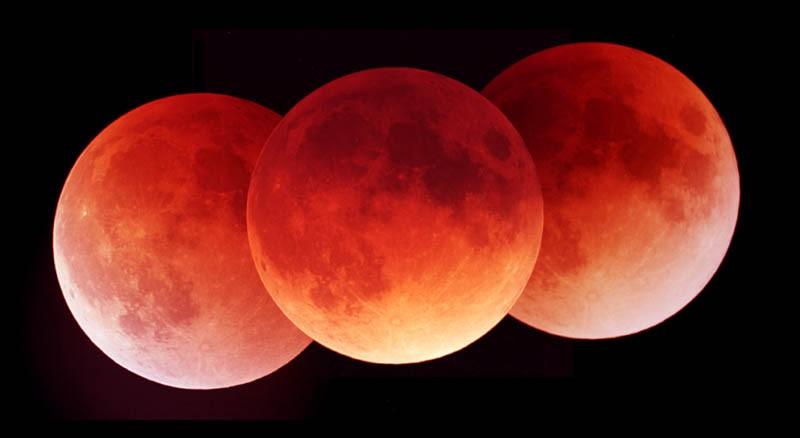 30 Lunar Eclipses The Moon takes on a reddish hue during