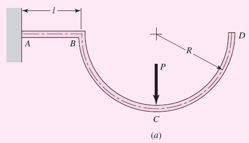 Example 4-12 The cantilevered hook shown in Fig. 4 13a is formed from a round steel wire with a diameter of 2 mm.