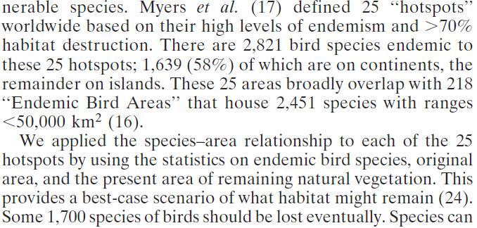 5 Upscaling based on MaxEnt theory ~900 known, with new ones reported annually predicted observed ln(area) Harte et al. 2009. Ecology Letters 12:789797. Krishnamani et al. 2004 Ecography 27:637642.