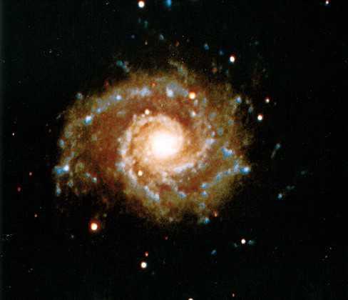 We easily see these spiral arms because they contain numerous bright O and B stars which