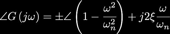54 Bode diagrams cont d Fourth contribution: complex poles/zeros pairs 180 zero, ξ > 0 or pole,