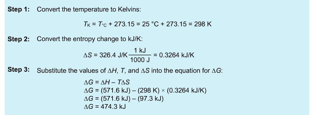 THERMODYNAMICS 1. Predict the sign for the following reaction and then calculate the value of ΔS using the information below and compare to your prediction for ΔS.