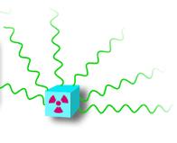 Radioactivity: the process by which atoms emit energy in the