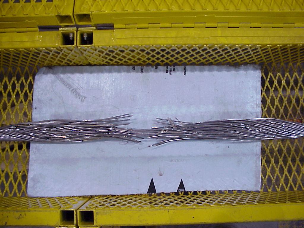 Figure 2 774-kcmil 3M TM Composite Conductor after the Tension Test to Failure.
