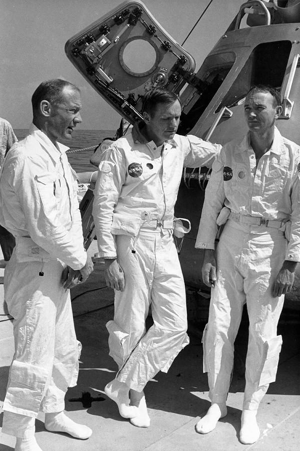 The crew of Apollo 11 Neil Armstong (Commander of the mission) Edwin Buzz