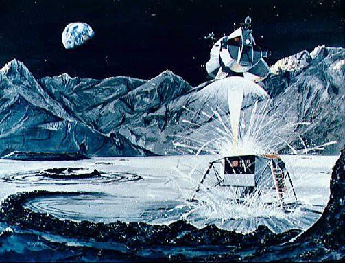 Returning to the Earth On 22 July the Lunar Module took off from the moon and